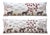 White Tiger Suzani Lumbar Pillow Cover 18'' X 54'' - Set of Two For Sale