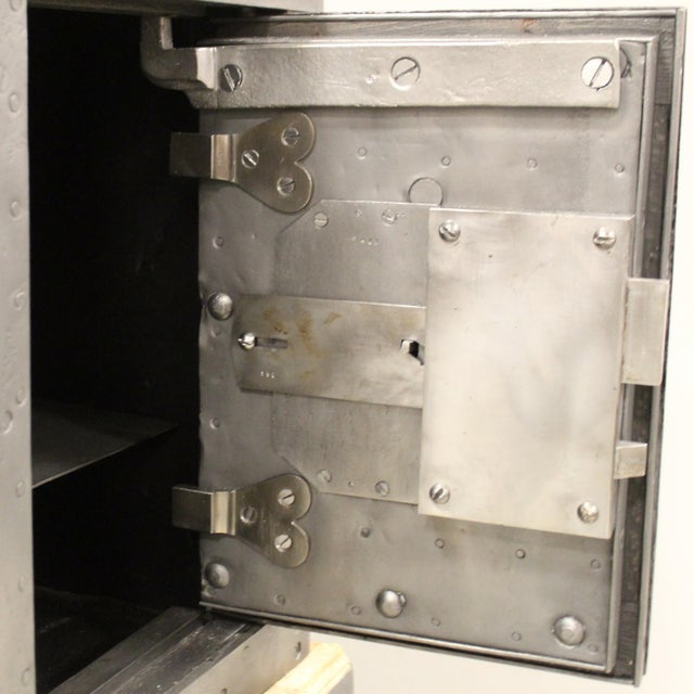 Metal Safe in Wood and Iron For Sale - Image 7 of 13