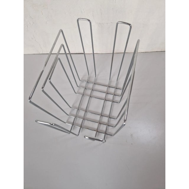 Vintage Magazine Rack by Willi Glaeser, 1980s For Sale - Image 4 of 6