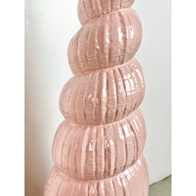 Sculpture Materials Vintage Plaster Shell Lamps- A Pair For Sale - Image 7 of 9