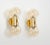 Gold Brass and Smoked Glass Sconces in the style of Sciolari, Germany, 1970s, Set of 2 For Sale - Image 8 of 9