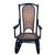 Vienna Secession style rocking chair featuring an elegant, sculptural frame crafted from warm-toned bentwood with striking...