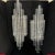 1970s Albano Poli Modernist Clear Stacked Glass Poliarte Linea Wall Sconces For Sale - Image 10 of 10