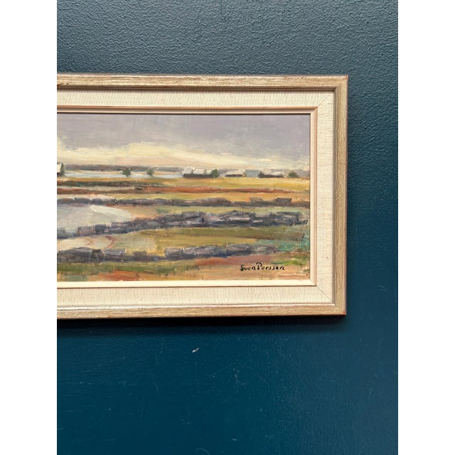 Sven Persson, Hut on the Coast, 1960s, Oil on Canvas, Framed For Sale - Image 11 of 14