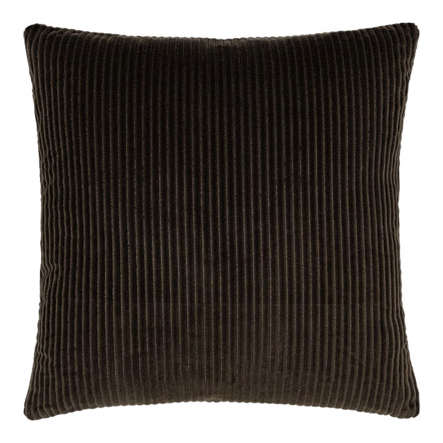 Scalamandre 22" x 22" Highlight Pillow in Brown For Sale
