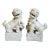 Vintage Blanc De Chine Chinese Ceramic Foo Dogs a Pair For Sale