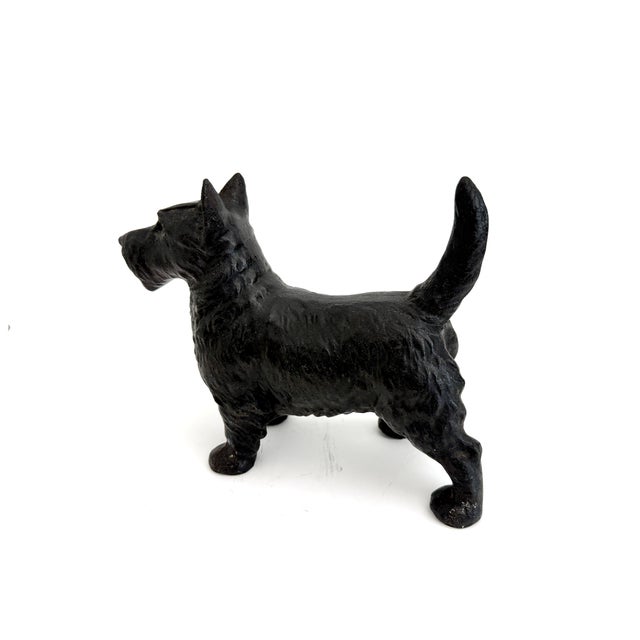 Antique Cast Iron Scottish Terrier Doorstop For Sale - Image 4 of 7