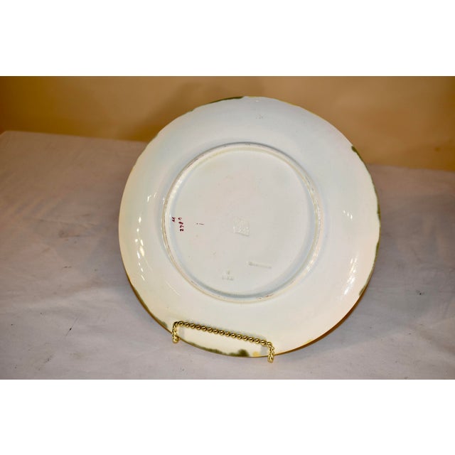 19th Century Wedgwood Majolica Bird and Fan Plate For Sale - Image 9 of 9