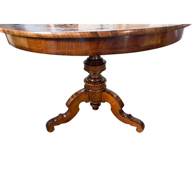 Antique Italian Sorrento Side Table, 1800s For Sale - Image 15 of 16