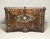 Antique 19th C. Moroccan Wooden Hand Crafted Mother of Pearl and Copper Dowry Box For Sale In Los Angeles - Image 6 of 13