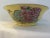 1980s 1980s Chinese Yellow Botanical Centerpiece Bowl For Sale - Image 5 of 8