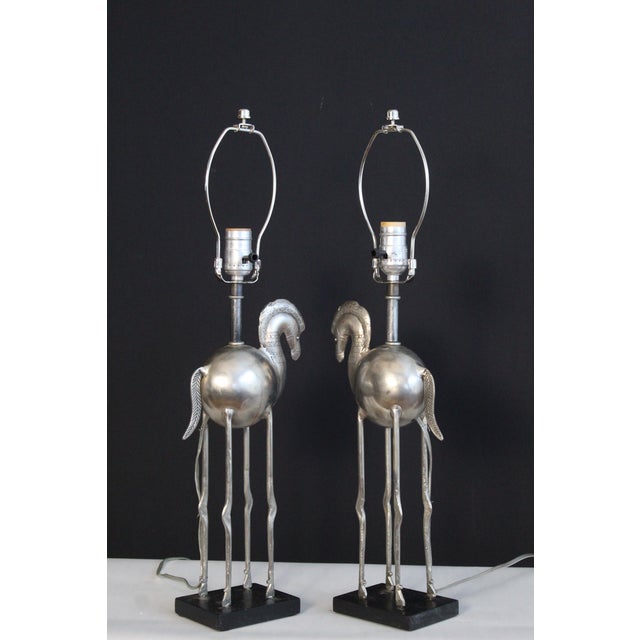 Early 20th Century Tyndale Influence Trojan Horse Lamps - a Pair For Sale - Image 9 of 11