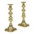 Pair Victorian Brass Candlesticks For Sale