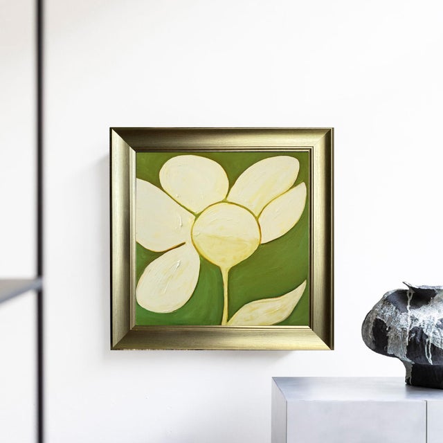 Medium: Oil on canvas Frame: Gold, brushed Size: 14.5" x 14.5" Artist: Tatiana Duperault Condition: Excellent One of a...
