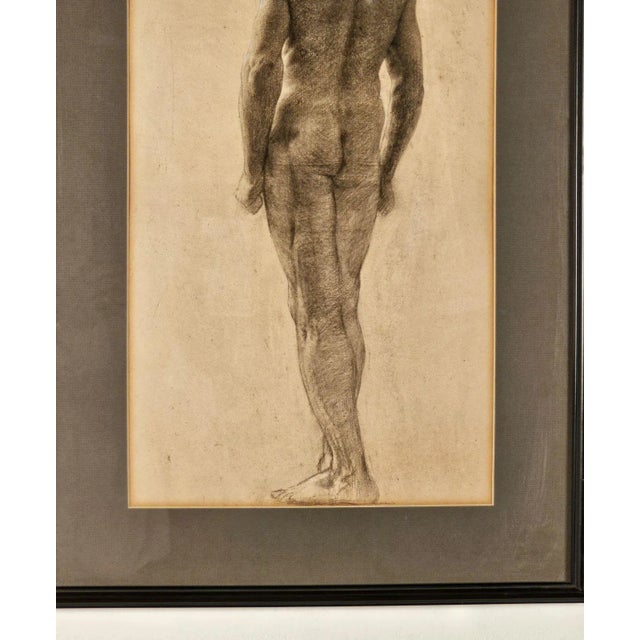 Late 19th Century Large Academic Drawing by Gabriel Rodigue, France Circa 1890 For Sale - Image 5 of 5