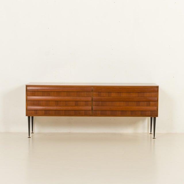 1960s Mid-Century Italian Sideboard with 6 Drawers, 1960s For Sale - Image 5 of 14