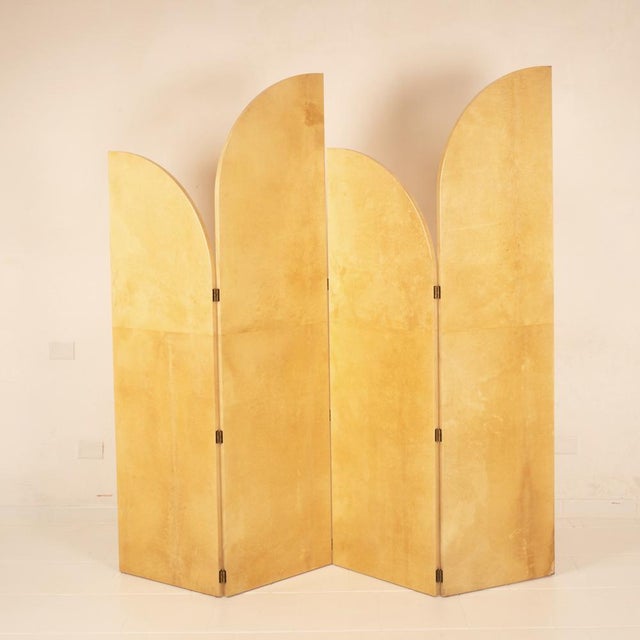 Parchment Screen by Aldo Tura for Tura Milano, 1960 For Sale - Image 9 of 18