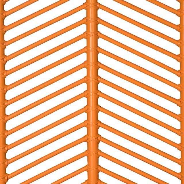 Not Yet Made - Made To Order Liam Headboard Double - Orange For Sale - Image 5 of 6