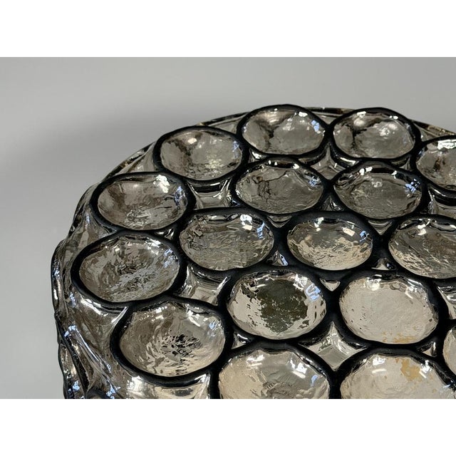 Vintage Ceiling Lamp in Glass and Metal from Glashütte Limburg, 1960s For Sale - Image 12 of 18