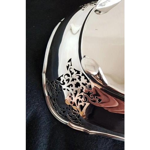 Antique Sterling Silver Fruit Bowl from Atkin Brothers, Sheffield, 1923 For Sale - Image 15 of 18