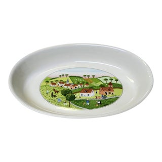 1980s Villeroy & Boch Vilbofour Naif Large Casserole For Sale