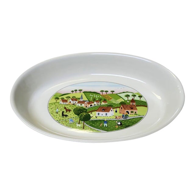 1980s Villeroy & Boch Vilbofour Naif Large Casserole For Sale