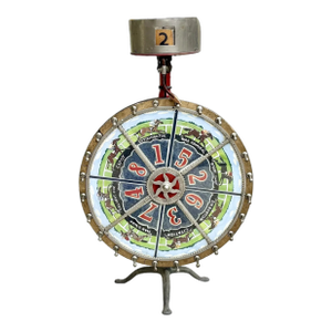 Rare 1920s Horse Racing Gaming Wheel by Evans & Co Chicago