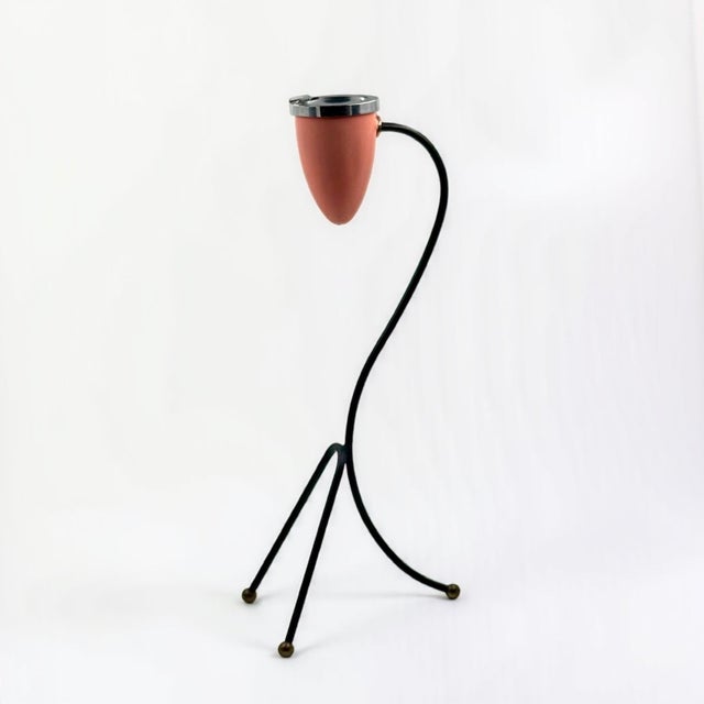 Italian Space Age Floor Ashtray in Chocolate Brown Plastic from Caimi, 1970s For Sale - Image 15 of 15