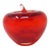 Candy Apple Red Glass Apple Paperweight For Sale