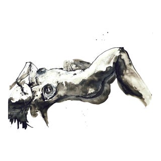 "Nude in Black and White" by Martha Holden For Sale