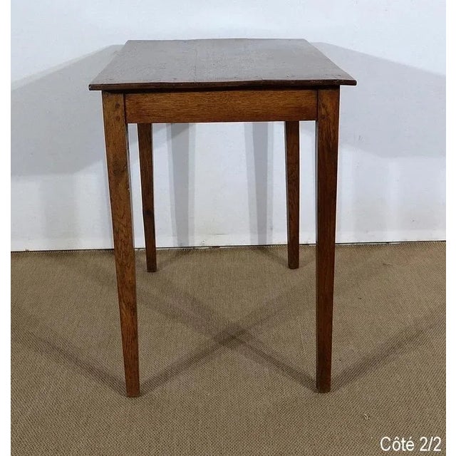 Small Solid Oak Table, 1800s For Sale - Image 9 of 18