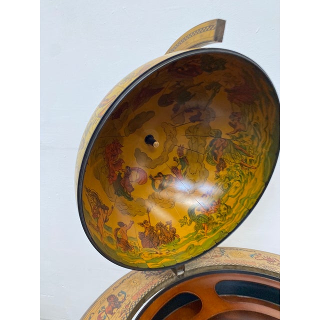 Vintage Rolling Wooden Globe Bar, Italy, 1960 For Sale - Image 9 of 14