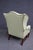 Leather Kittinger Chippendale Wingback Chair For Sale - Image 10 of 13