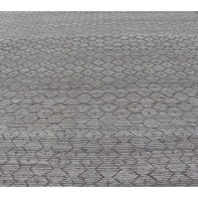 Moroccan Modern Moroccan Rug With Sub-Geometric Design by Keivan Woven Arts 9'7 X 11'10 For Sale - Image 3 of 11