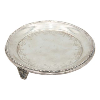 Silver Ticket Saver with Engraved Floral Motifs For Sale