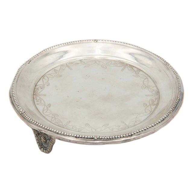 Silver Ticket Saver with Engraved Floral Motifs For Sale