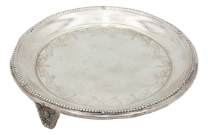 Silver Ticket Saver with Engraved Floral Motifs
