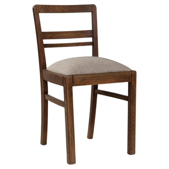 20th Century French Wooden Dining Chair With Upholstered Seat For Sale - Image 15 of 18