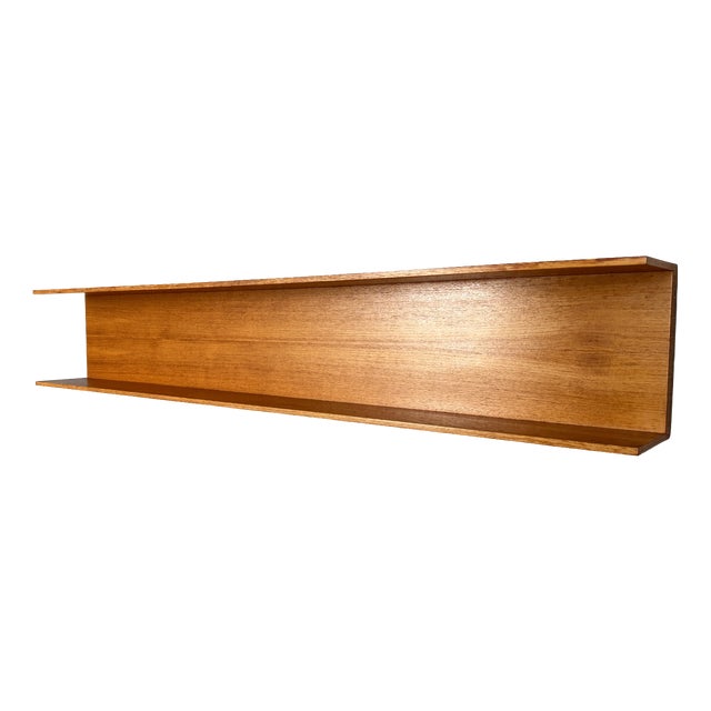 Teak Wall Shelf by Walter Wirz for Wilhelm Renz, 1960s For Sale