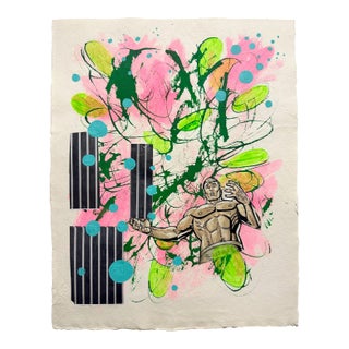 Jungle Juggle, Original Collage by Ben Junta For Sale