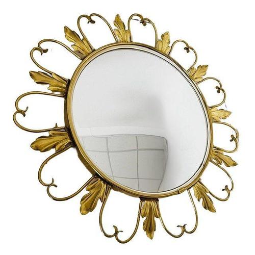 Mid-Century Sunburst Fisheye Butler Mirror from Deknudt, 1960s For Sale - Image 3 of 10