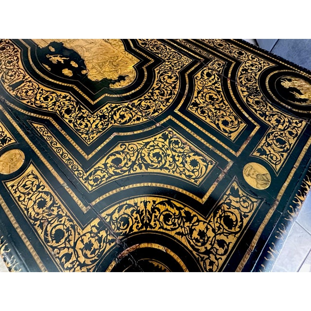 Late 19th Century Italian Neo-Classic Inlaid Marquetry Coffee Table For Sale - Image 17 of 18