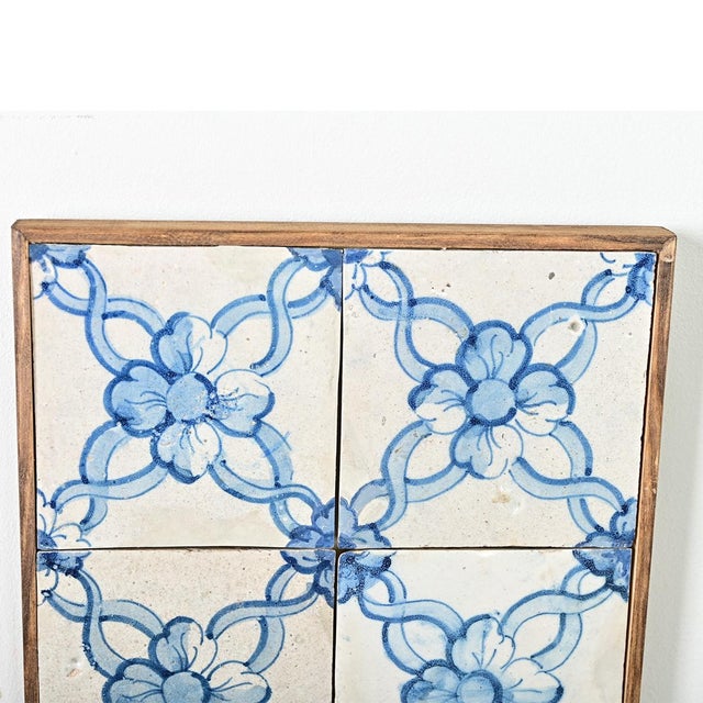 Framed Set of 18th Century Portuguese Tiles For Sale - Image 4 of 7