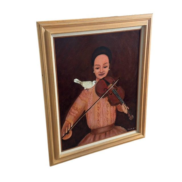 1990s Original Oil Painting Signed by Artist For Sale In Phoenix - Image 6 of 11