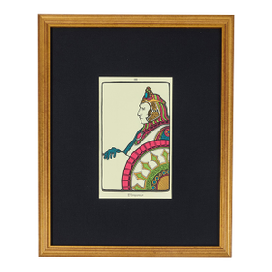 Vintage Printed Tarot Card by David Mario Palladini, C 1967 | l'Empereur