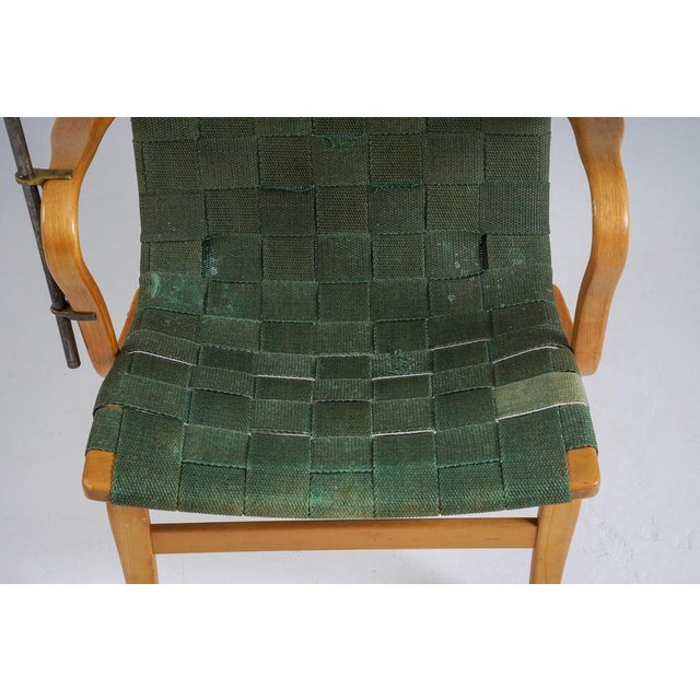 Wood Eva Easy Chair attributed to Bruno Mathsson, Sweden, 1950s For Sale - Image 7 of 18