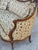 Antique Victorian Walnut Serpentine Cream Floral Upholstered Sofa For Sale - Image 6 of 11