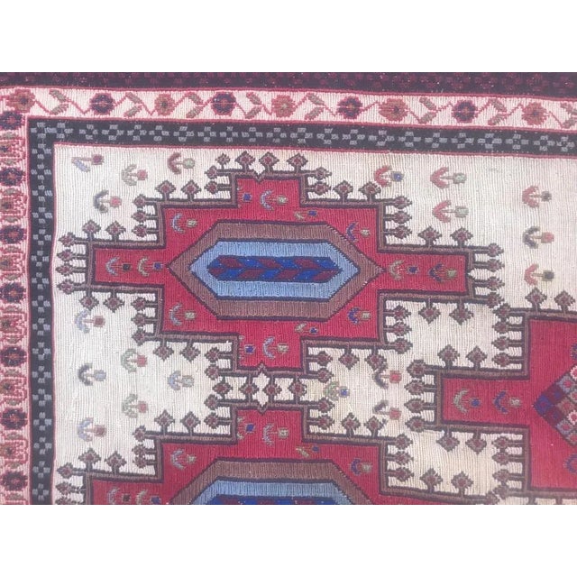 2000 - 2009 Vintage Sumak Shahsavand Flat Rug For Sale - Image 5 of 11
