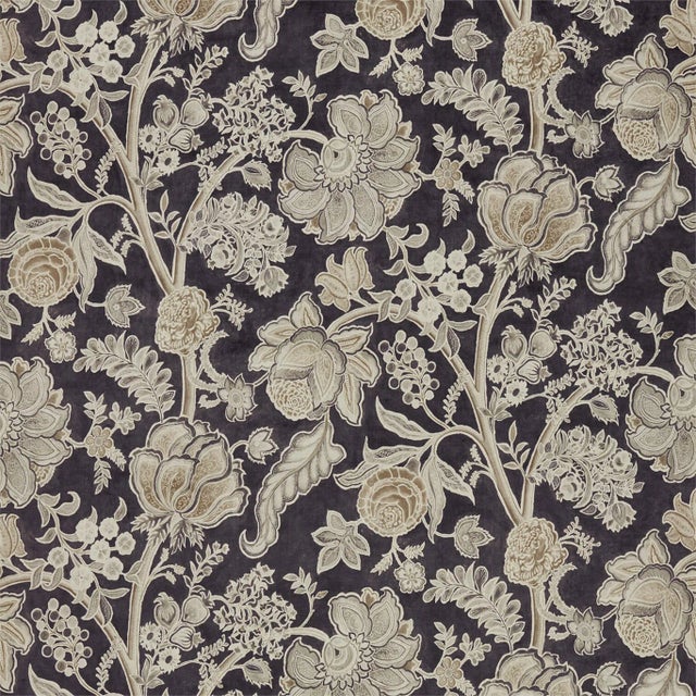 Sanderson Shalimar Fabric in Graphite/Mole For Sale