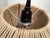 Vintage pendant light Made of a light tan twine or string Newly rewired with wooden canopy included Diameter: 13"; Width:...